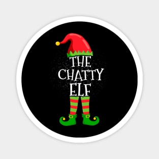 Chatty Elf Family Matching Christmas Group Funny Gift Magnet